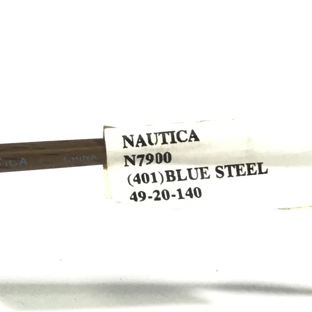 Nautica Eyeglasses Frames N7900 401 Brown blue Grey Round Wire Rim 49-20-140